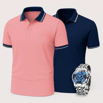 [Buy 2 Pay 1] Hugo Boss Premiere Polo Shirts + Exclusive Premium Watch